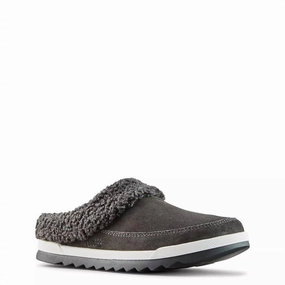 Women's Liliana Slipper In Pewter Suede Womens Slippers at low price