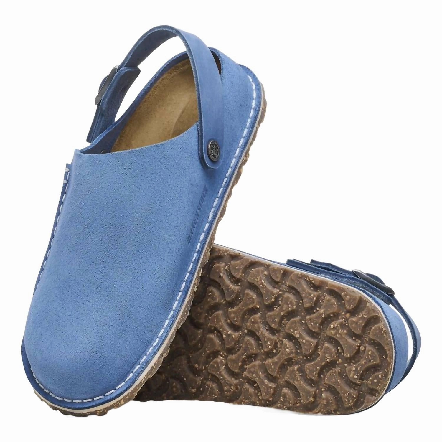 Women's Lutry Premium Suede Leather Slipper In Elemental Blue