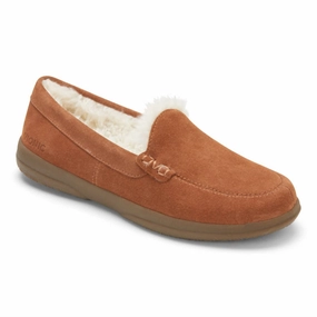 Women's Lynez Suede Slipper In Toffee Womens Slippers at low price