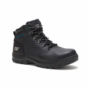 Women's Mae Steel-Toe Waterproof Work Boot In Black Comfortable Womens Boots low price