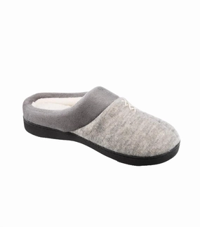 Women's Marisol Microsuede Hoodback Slipper In Heather Womens Slippers at low price