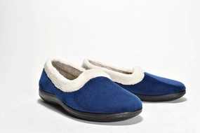Women's Meena Faux Fur Slipper In Blue Plush Cozy Womens Slippers discount