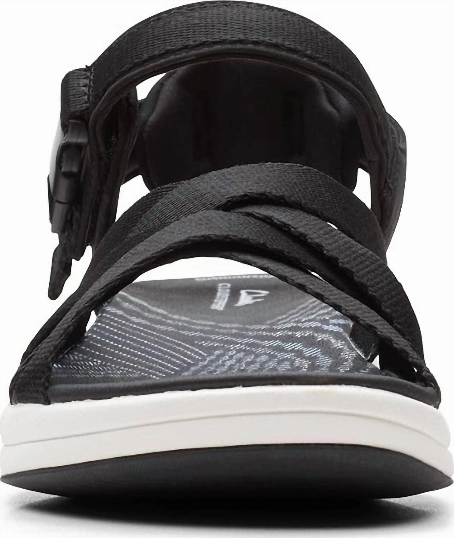 Women's Mira Tide Flat Sandal In Black Textile
