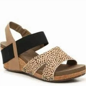 Women's Newton Wedge Sandal In Black/brown Speckled Womens Casual Sandals deals