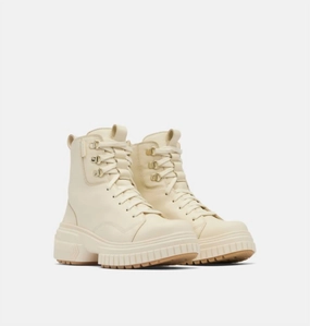 Women's Ona Ave Waterproof Lace Boot In Honey White / Sea Salt Womens Boots clearance deals