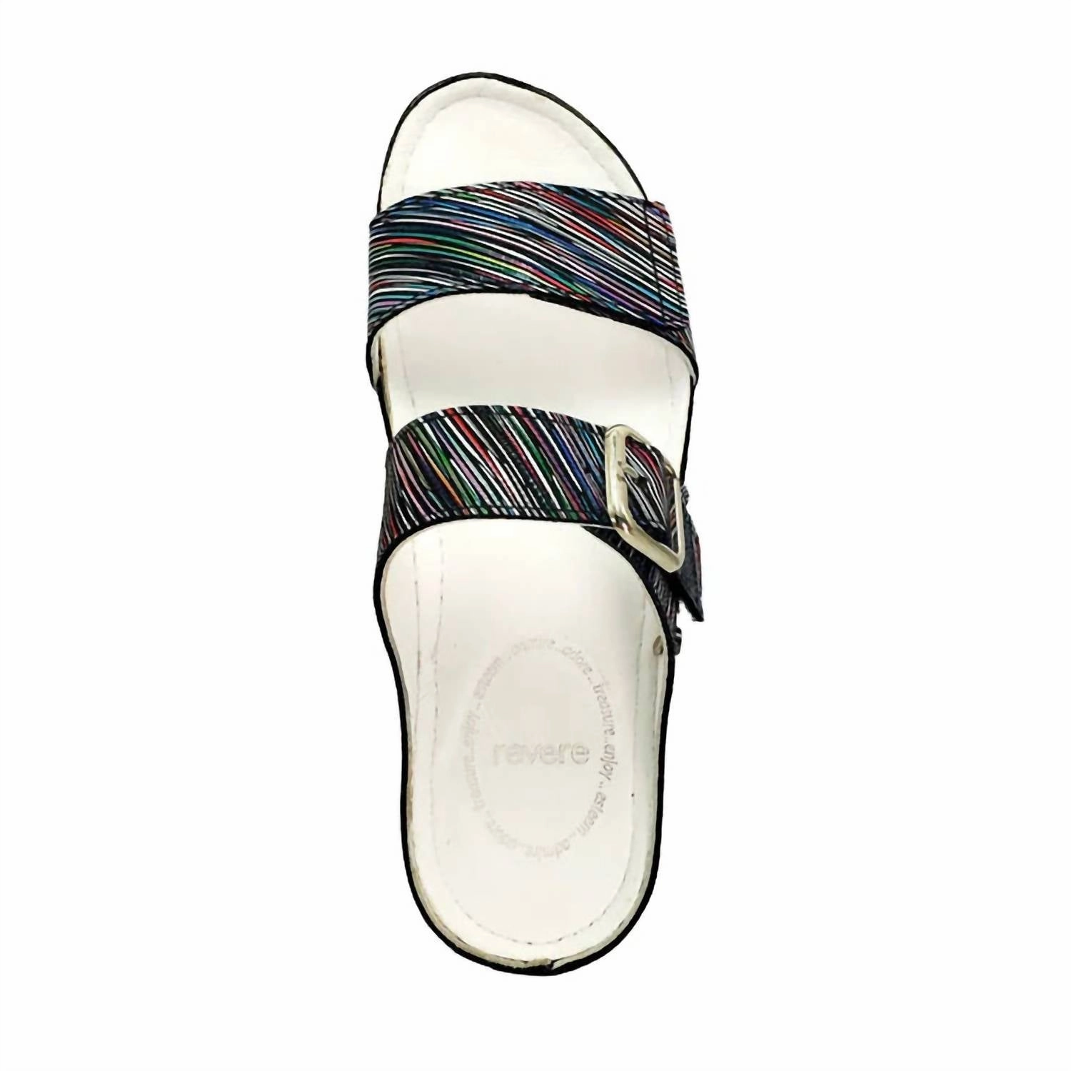 Women's Palma Sandal In Black Stripe
