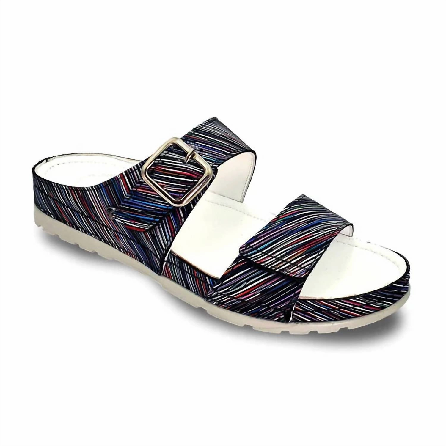 Women's Palma Sandal In Black Stripe Outlet price Womens Sandals