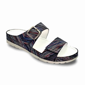 Women's Palma Sandal In Black Stripe Outlet price Womens Sandals