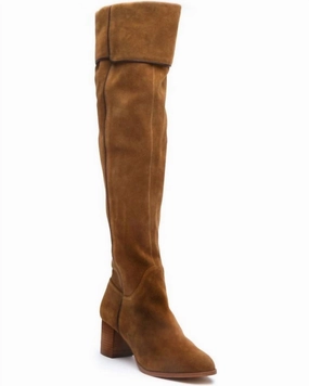 Women's Piper Over The Knee Boots In Cognac Promo on Womens Fashionable Boots
