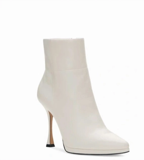 Women's Pitonnda Heeled Boot In Coconut Cream Discount Stylish Womens Boots
