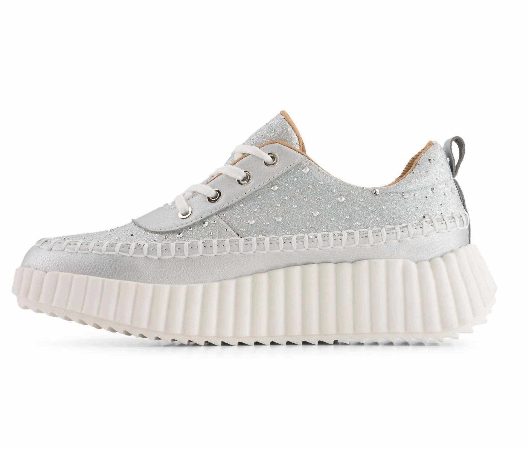 Women's Platform Casual Sneakers In Silver