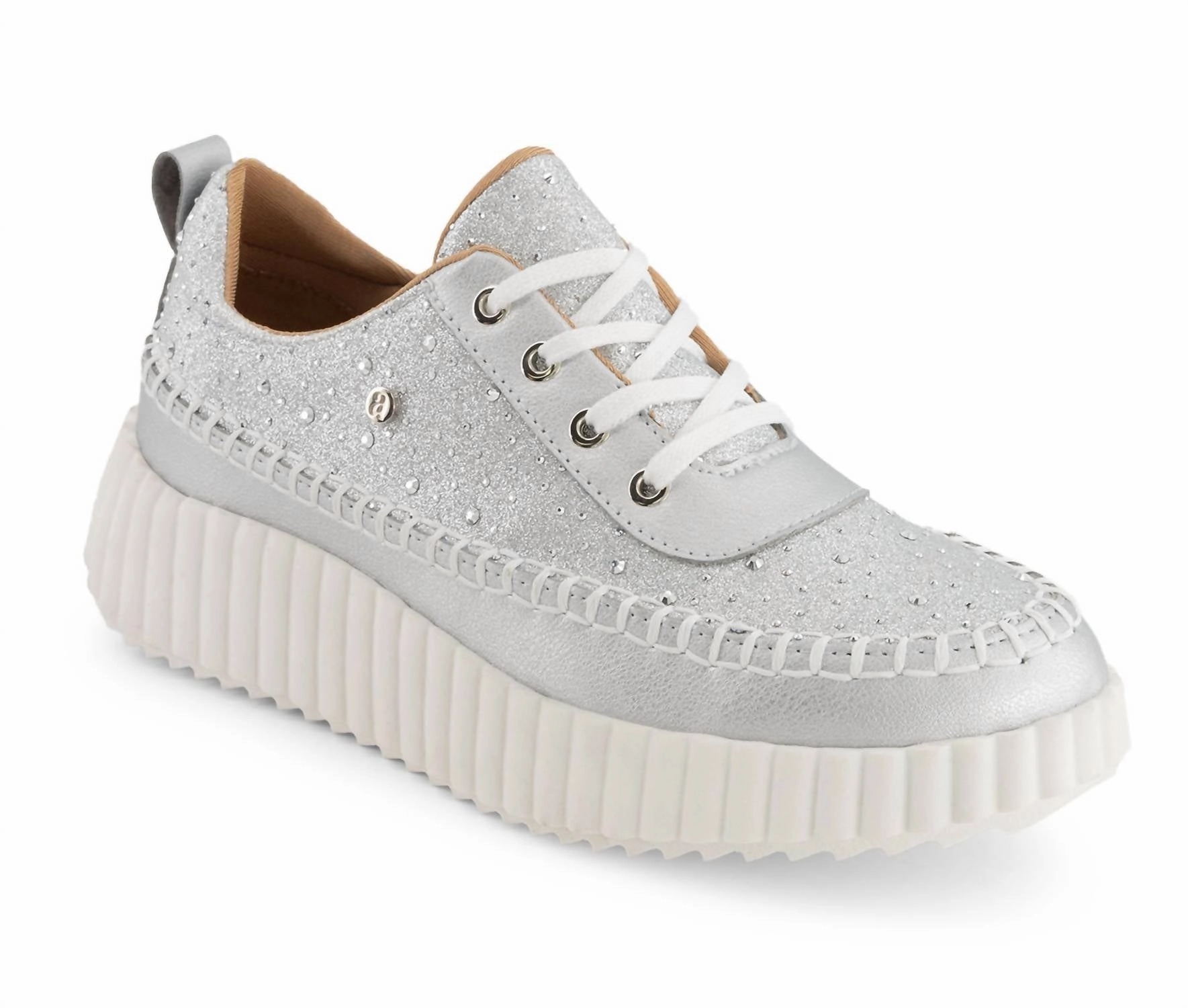 Women's Platform Casual Sneakers In Silver