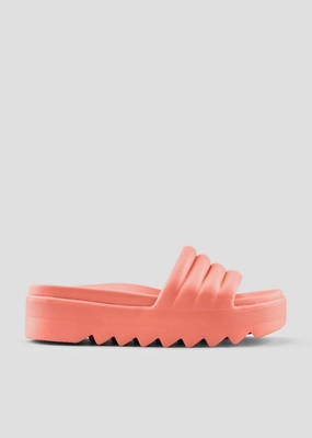 Women's Pool Party Slide In Coral Womens Slippers at low price