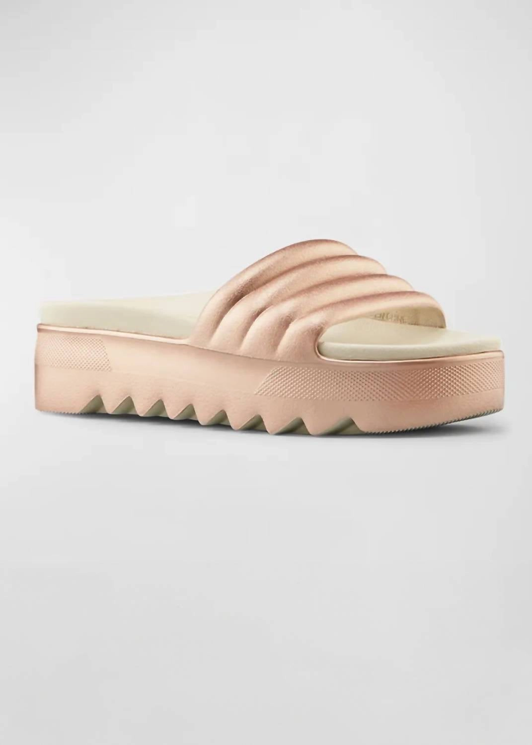 Women's Pool Party Slide In Rose Metallic