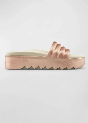Women's Pool Party Slide In Rose Metallic Womens Slippers at low price