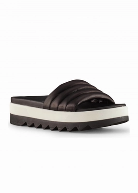 Women's Prato Slide In Black Womens Slippers at low price