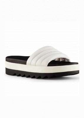 Women's Prato Slide In White Womens Slippers at low price