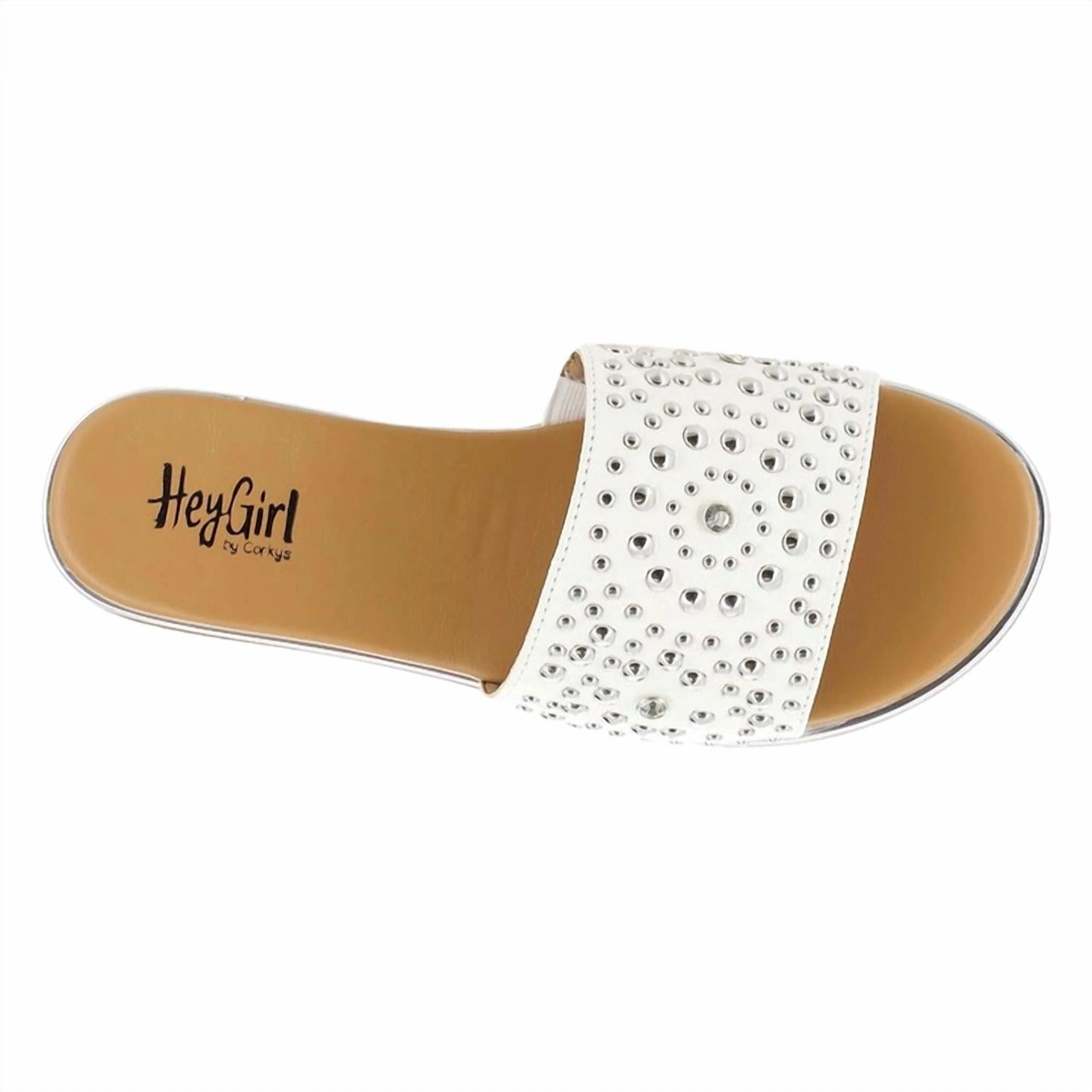 Women's "bail Money" Sandal In White