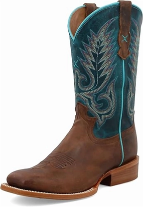 Women's Rancher Cellsole Noots In Chocolate/ocean Promo on Womens Fashionable Boots