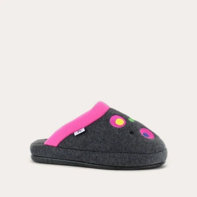 Women's Repose Slippers In Grey/pink Circles Womens Slippers at low price
