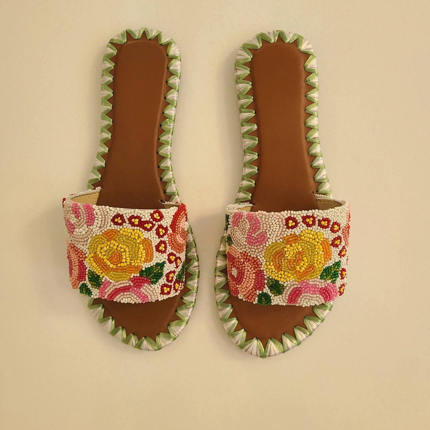 Women's Rose Slides In Multi Womens Slippers at low price