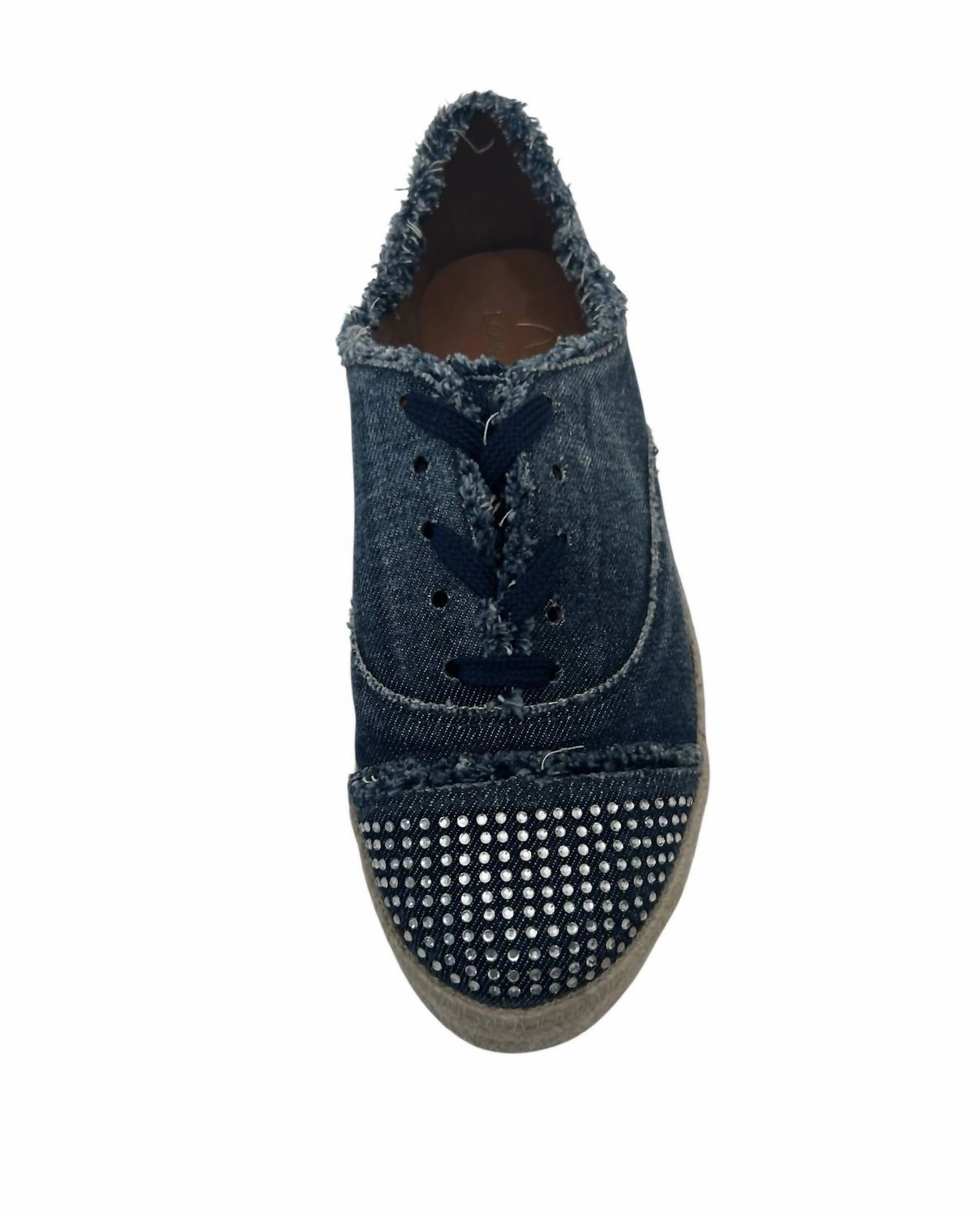 Women's Sequined Jeans Sneaker In Denim