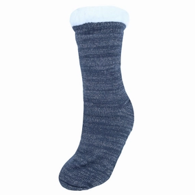 Women's Solid Sparkly Plush Sherpa Lined Slipper Socks Womens Slippers at low price
