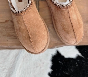 Women's Sparks Fuzzy Slippers In Brown Cozy Womens Slippers discount