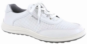 Women's Sporty Lux Lace Up Sneaker In White Light Womens Sneakers clearance