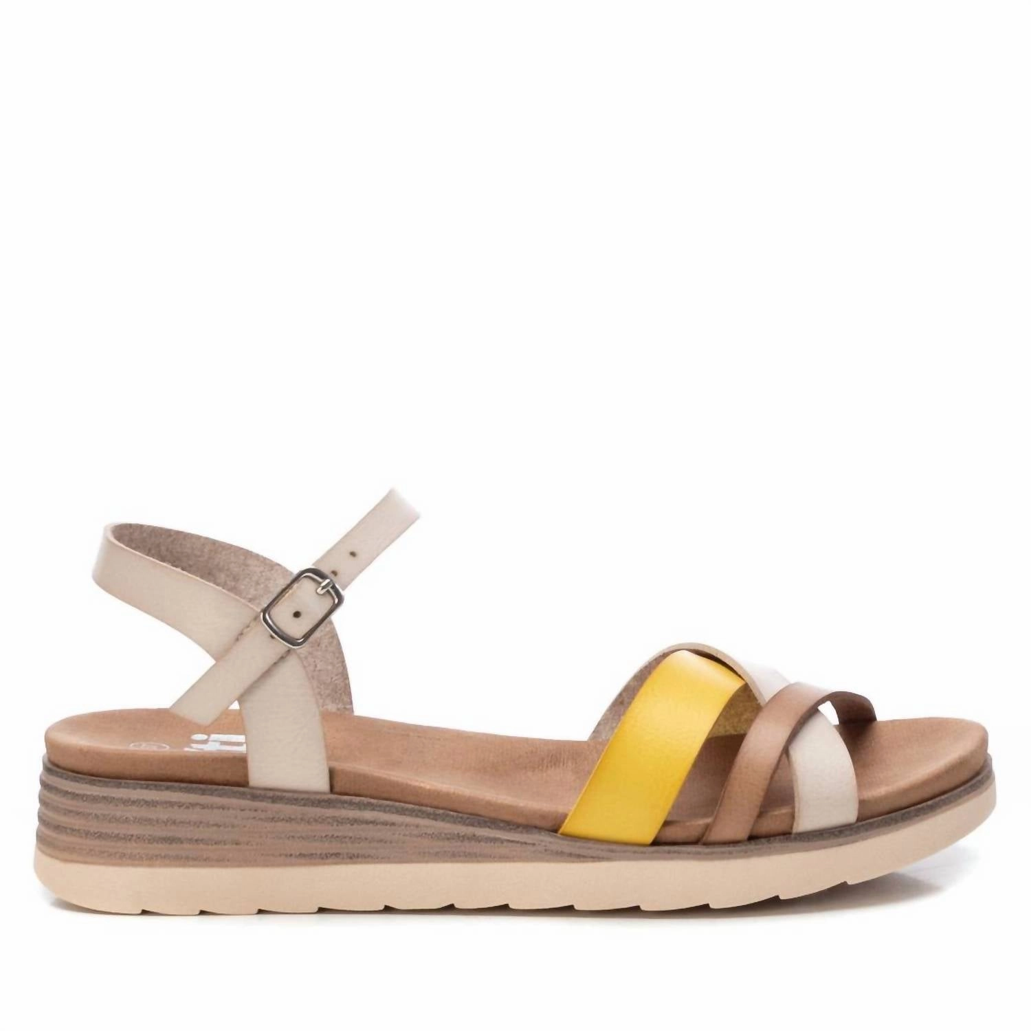 Women's Strappy Comfort Sandals In Beige