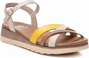 Women's Strappy Comfort Sandals In Beige Trendy Sandals for Women