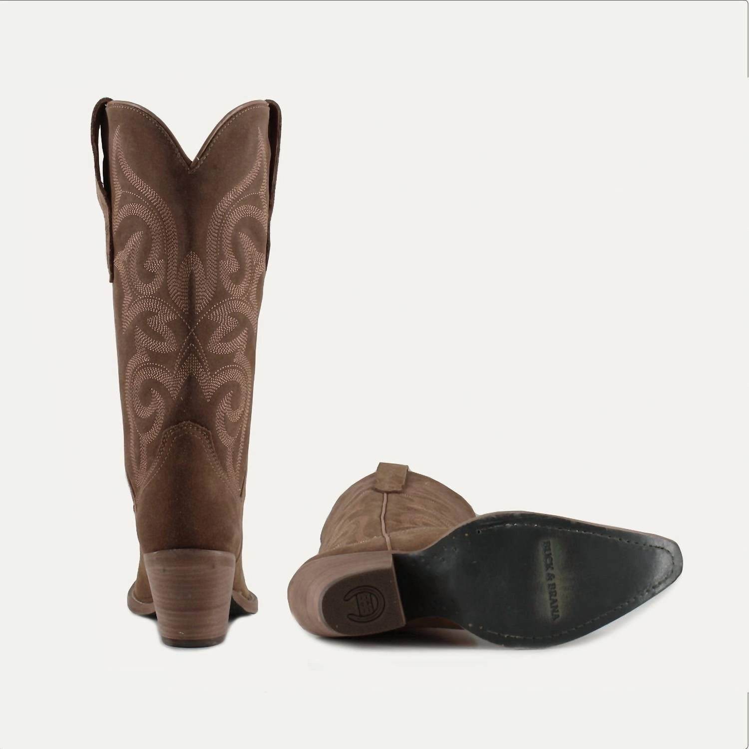 Women's Tessa Leather Cowgirl Boots In Camel