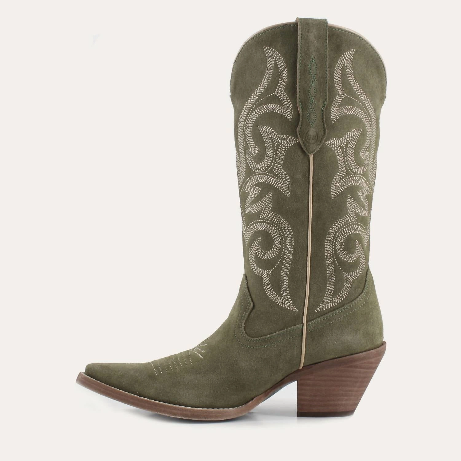 Women's Tessa Leather Cowgirl Boots In Olive