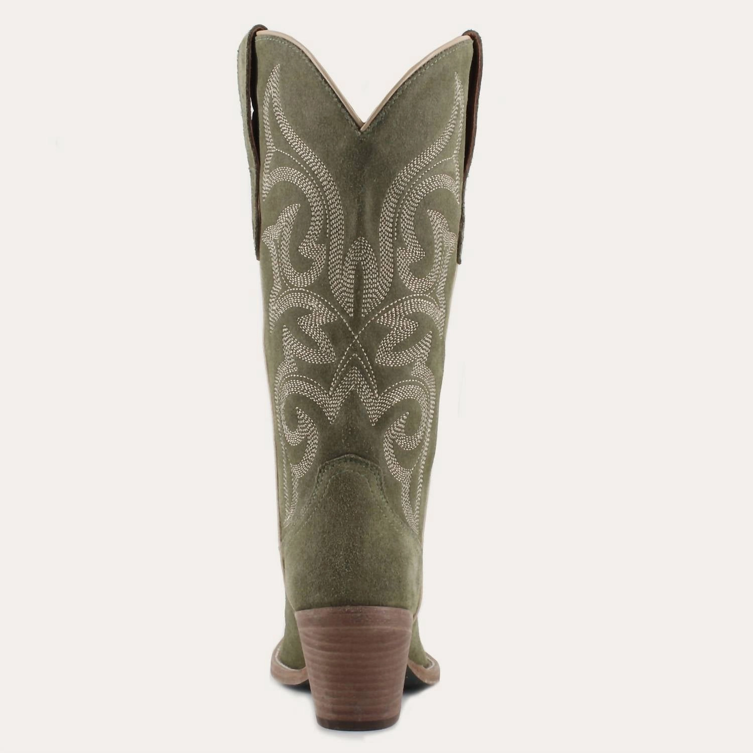 Women's Tessa Leather Cowgirl Boots In Olive