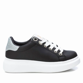 Women's Trainer Sneakers In Black Stylish Womens Sneakers clearance
