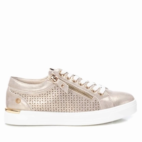 Women's Trainer Sneakers In Gold Light Womens Sneakers clearance