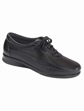 Women's Traveler Athletic Lace Up Shoe - Medium In Black Light Womens Sneakers clearance