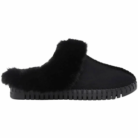 Women's Tulip Slipper In Black Womens Slippers at low price