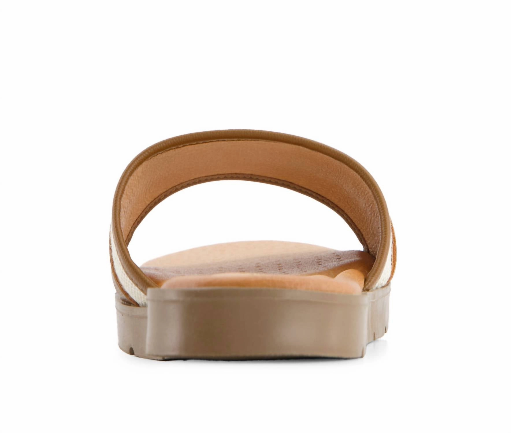 Women's Ultra Comfort Slides In Beige