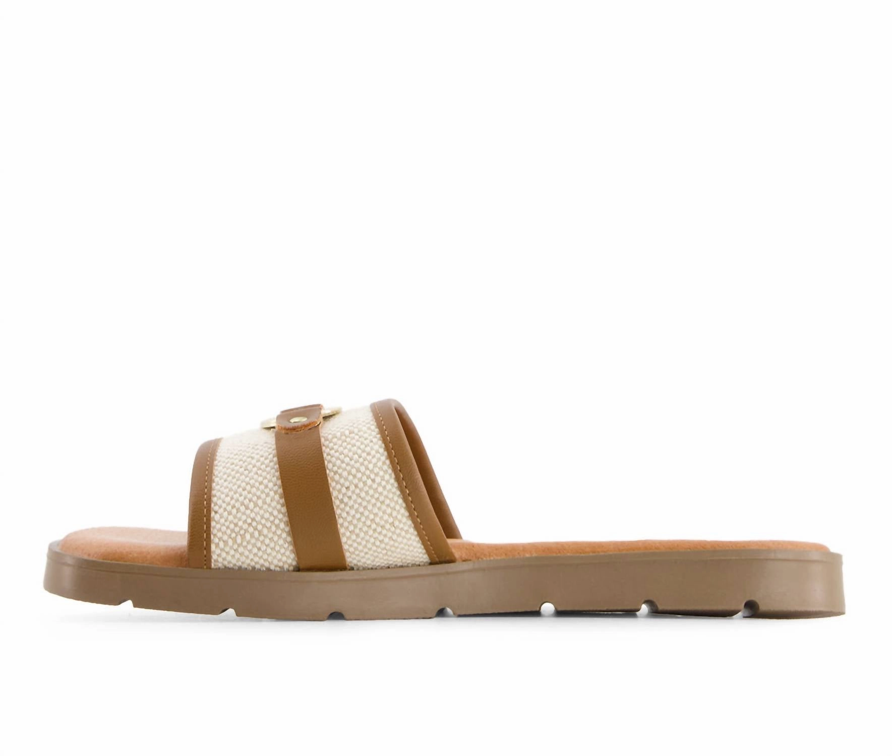 Women's Ultra Comfort Slides In Beige