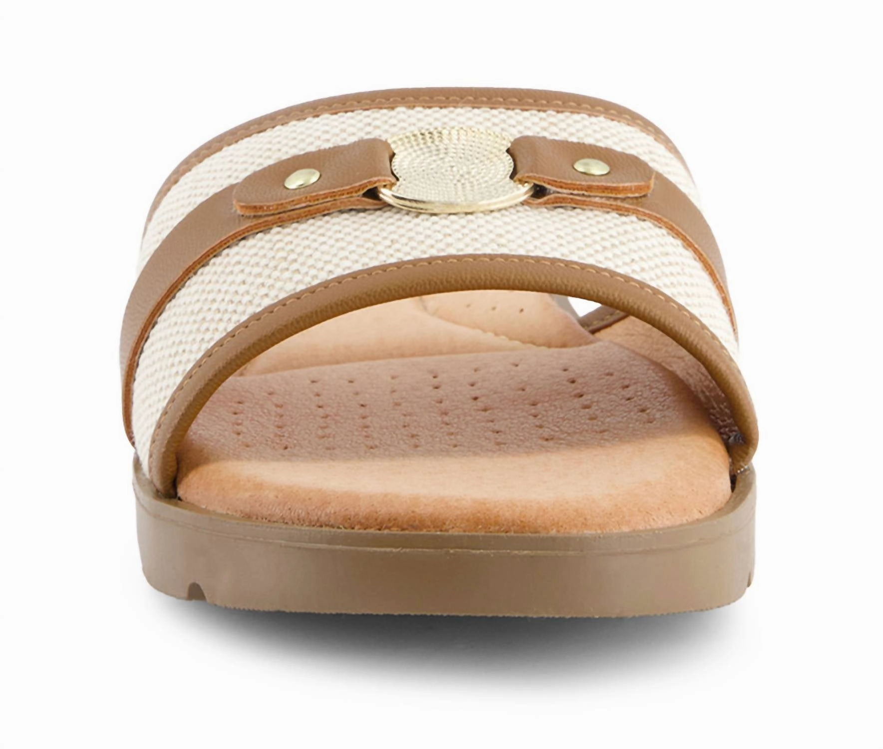 Women's Ultra Comfort Slides In Beige