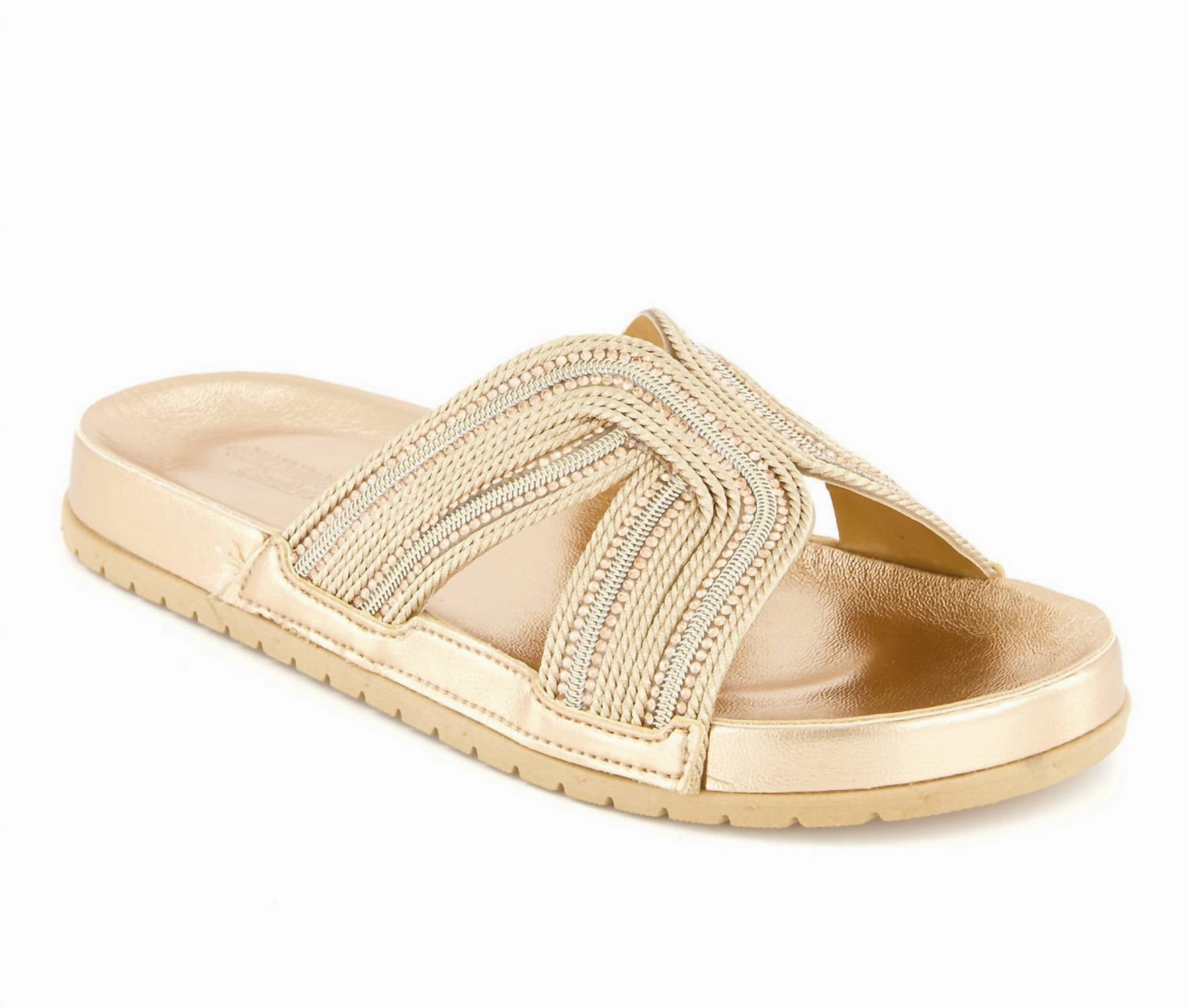 Women's Ultra Comfort Slides In Gold