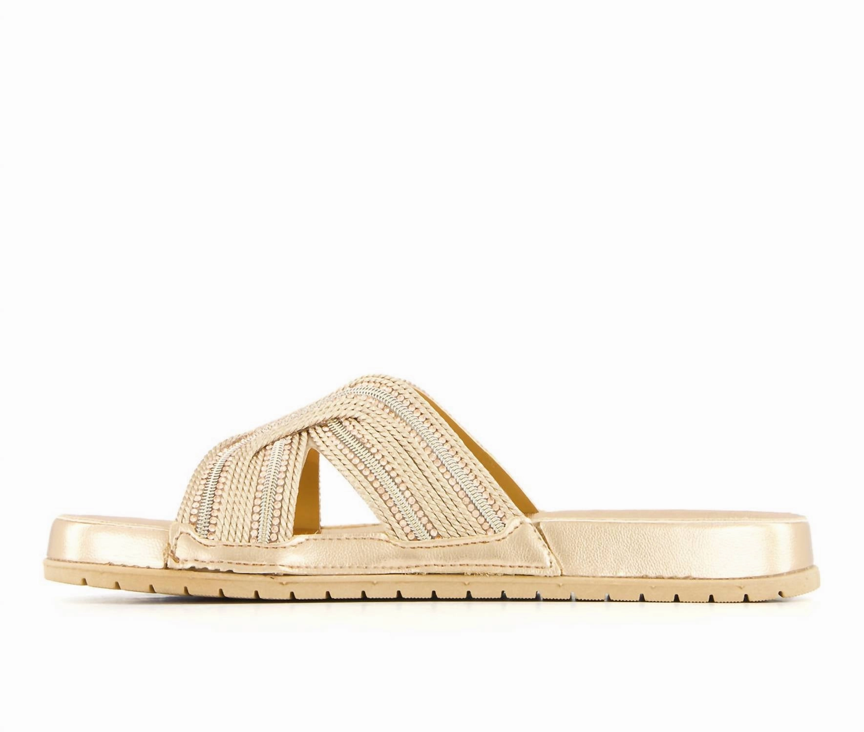 Women's Ultra Comfort Slides In Gold