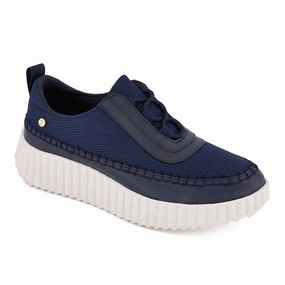 Women's Urban Comfort Sneakers In Navy Stylish Womens Sneakers clearance