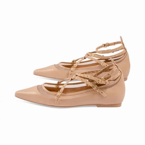 Women's Volatile Leather Sandals In Natural Outlet price Womens Sandals