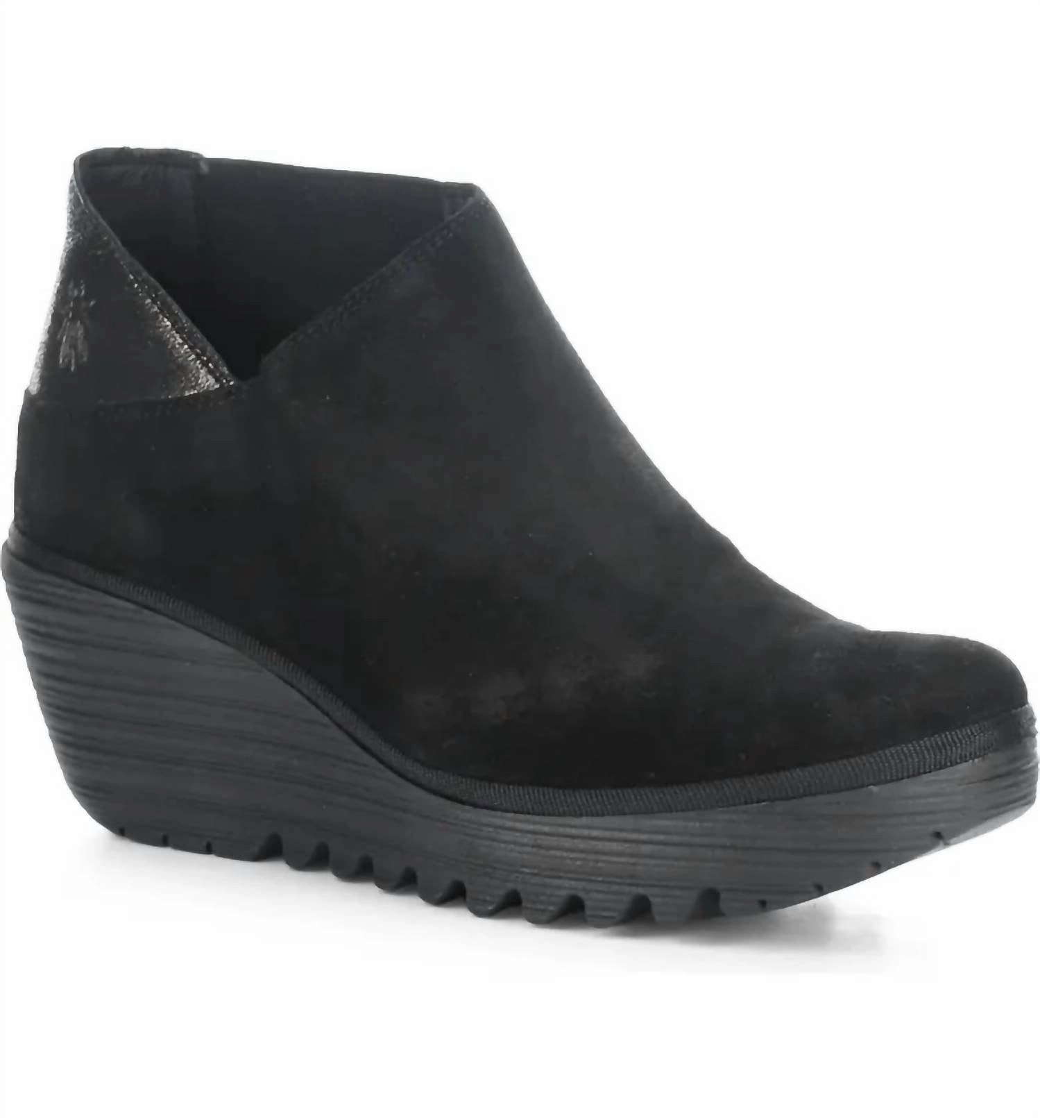 Women's Yego Zip Up Ankle Boots In Black Buy Womens Boots online cheap