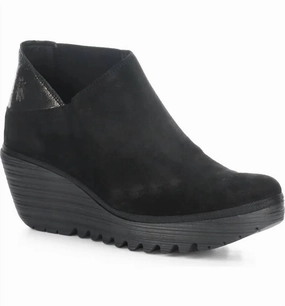 Women's Yego Zip Up Ankle Boots In Black Buy Womens Boots online cheap