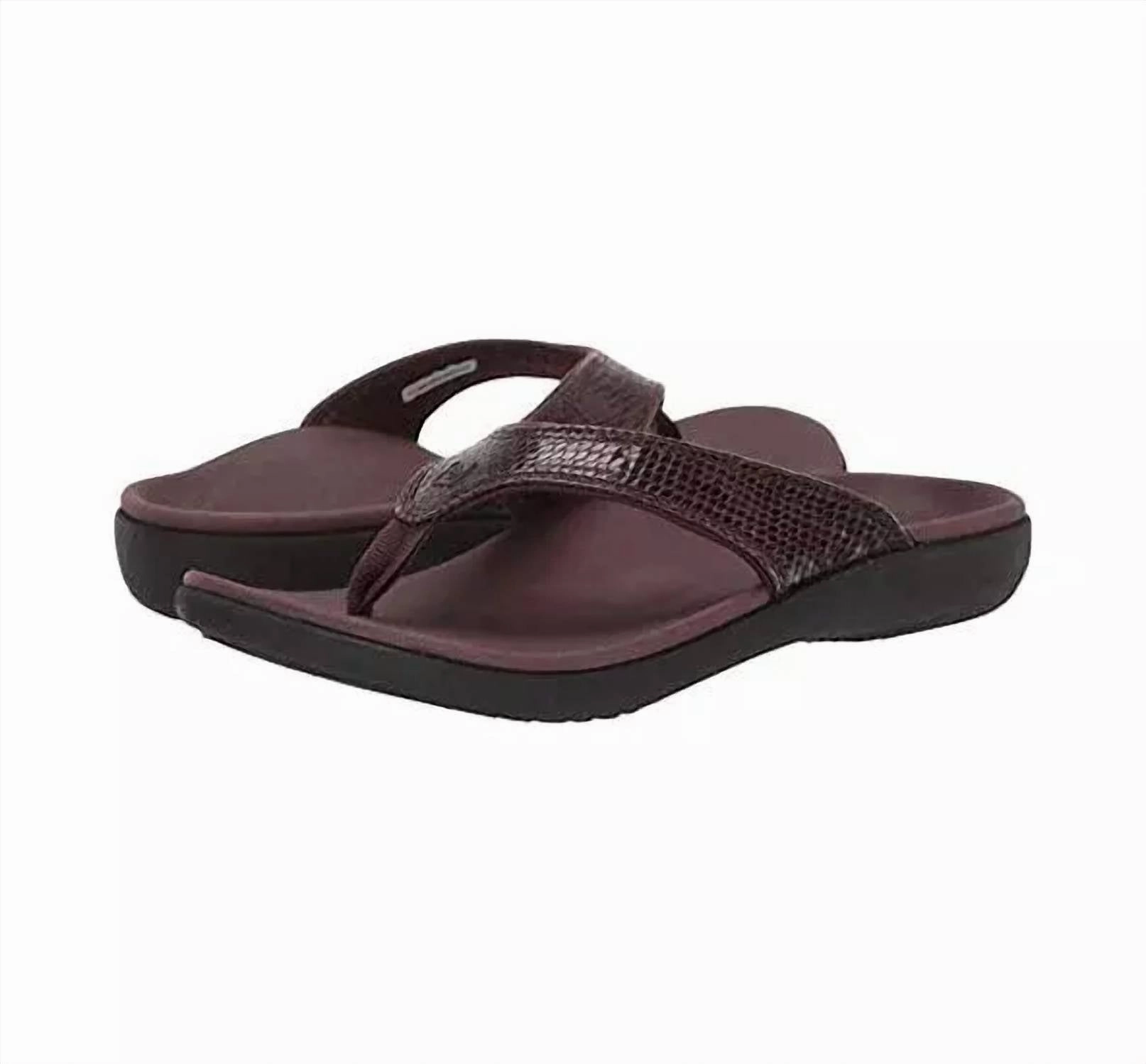 Women's Yumi Snake Slipper In Brown