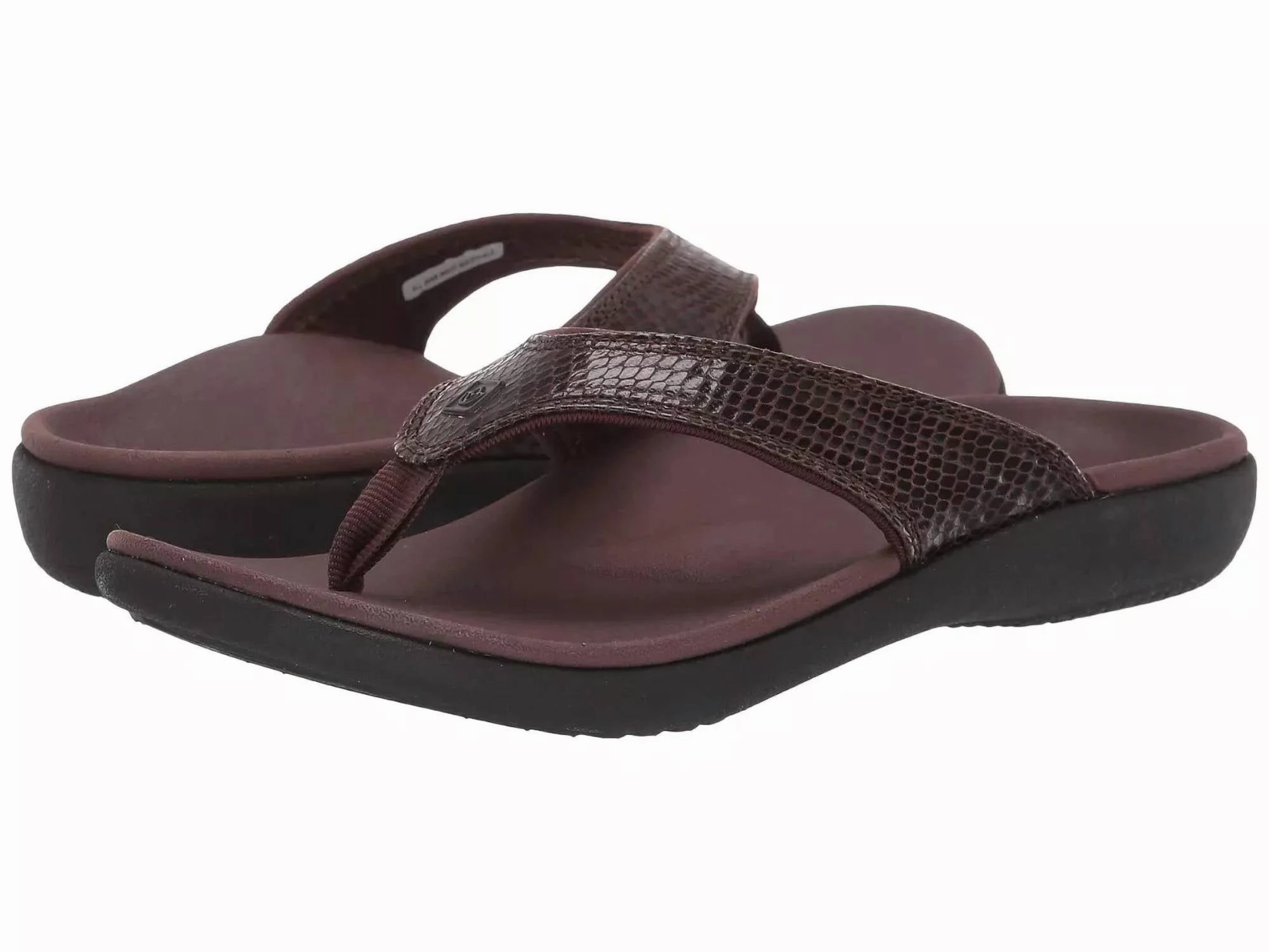 Women's Yumi Snake Slipper In Brown Womens Slippers at low price