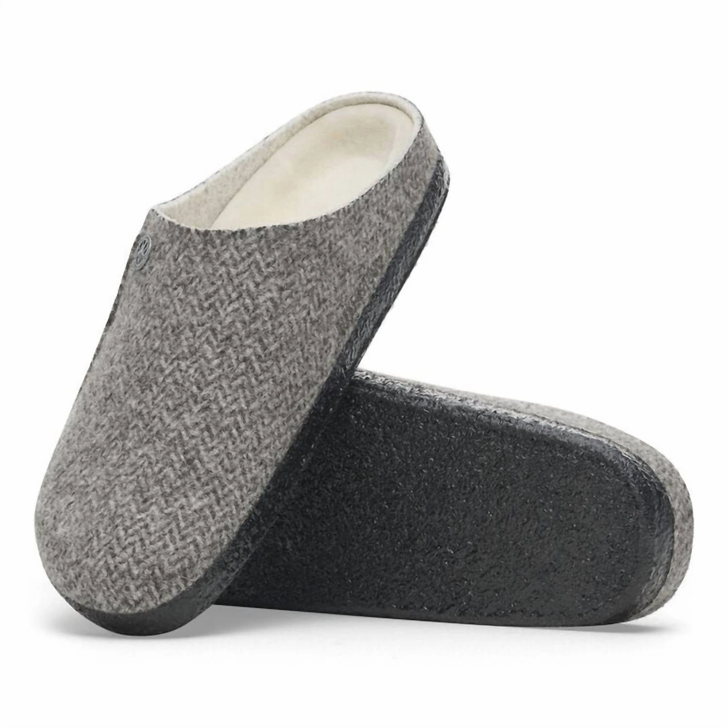 Women's Zermatt Shearling Slipper In Herringbone Grey Womens Slippers at low price